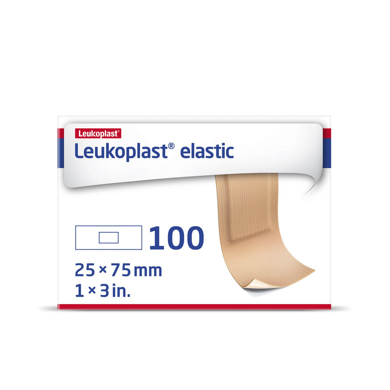 Leukoplast® Elastic Adhesive Strip 1 X 3 Inch Cross-Elastic Material Rectangle Tan Sterile (1212117_CS) 1200/CS
