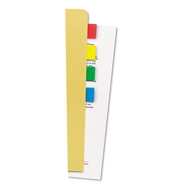 Universal® Page Flags, Assorted Colors, 35 Flags/Dispenser, 4 Dispensers/Pack (UNV99004)