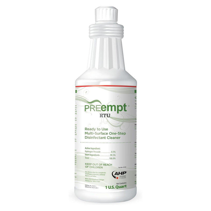 PREempt® RTU Surface Disinfectant Cleaner Peroxide Based Manual Pour Liquid 32 oz. Bottle Scented NonSterile (1017291_EA) 1/EA
