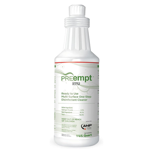 PREempt® RTU Surface Disinfectant Cleaner Peroxide Based Manual Pour Liquid 32 oz. Bottle Scented NonSterile (1017291_CS) 12/CS