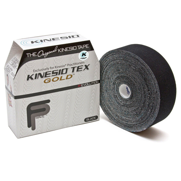 Kinesio® Tex Gold™ FP Kinesiology Tape Black 2 Inch X 34 Yard Cotton NonSterile (886004_BX) 1/BX