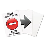 Headline® Sign Floor Tent Sign, Doublesided, Plastic, 10.5 x 25.5, Black (USS5694) Each