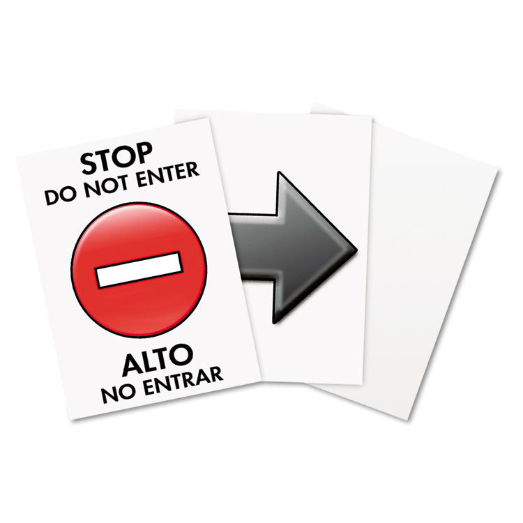 Headline® Sign Floor Tent Sign, Doublesided, Plastic, 10.5 x 25.5, Black (USS5694) Each