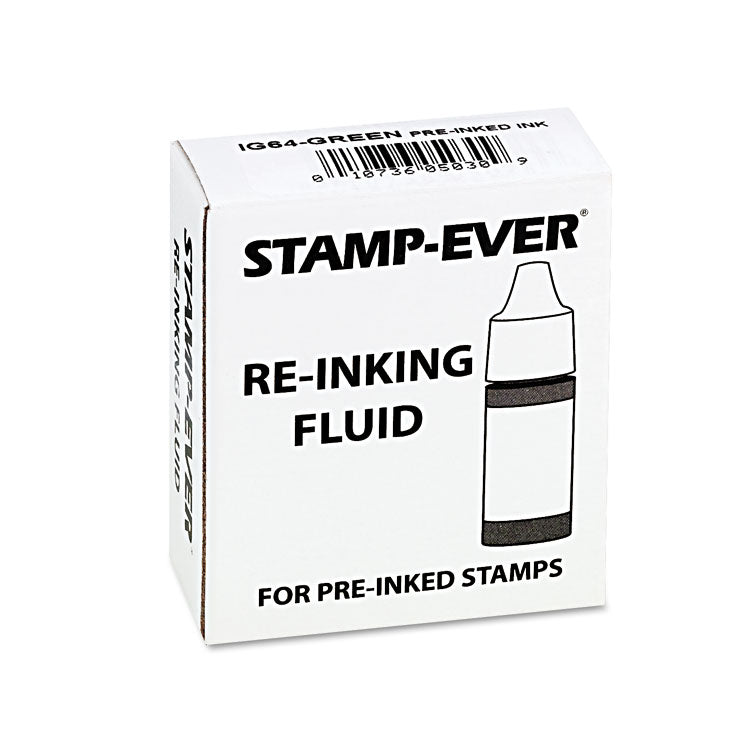 Trodat® Refill Ink for Clik! and Universal Stamps, 7 mL Bottle, Green (USSIG64) Each