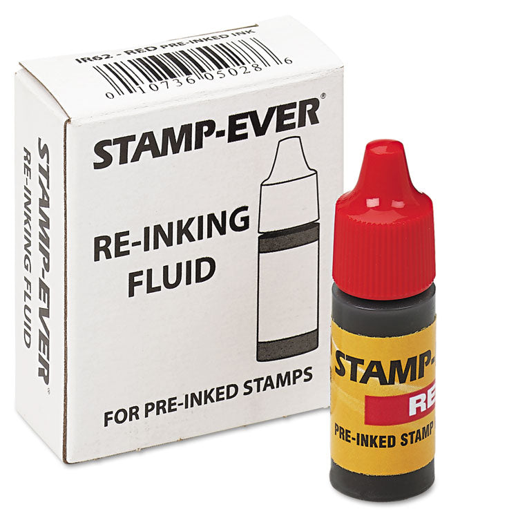 Trodat® Refill Ink for Clik! and Universal Stamps, 7 mL Bottle, Red (USSIR62)