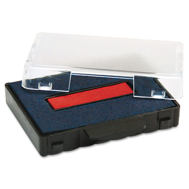 Trodat® T5460 Professional Replacement Ink Pad for Trodat Custom Self-Inking Stamps, 1.38" x 2.38", Blue/Red (USSP5460BR) Each