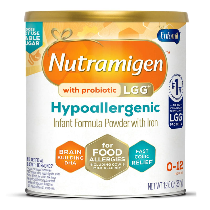 Nutramigen® with Probiotic LGG® Infant Formula Unflavored 12.6 oz. Can Powder Iron Cow's Milk Allergy (1166030_CS) 6/CS