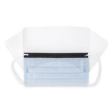Precept® FluidGard® 160 Procedure Mask with Eye Shield Anti-fog Foam ASTM Level 3 Earloops One Size Fits Most (446811_BX) 25/BX