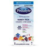 Pedialyte® Powder Packs Oral Electrolyte Solution Fruit Punch / Grape / Apple / Strawberry Flavor 0.3 oz. Electrolyte (843442_BX) 8/BX
