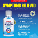 Mucinex® Fast-Max™ Cold & Flu Cold and Cough Relief 650 mg - 20 mg - 400 mg - 10 mg / 20 mL Strength Liquid 6 oz. (1120969_EA) 1/EA