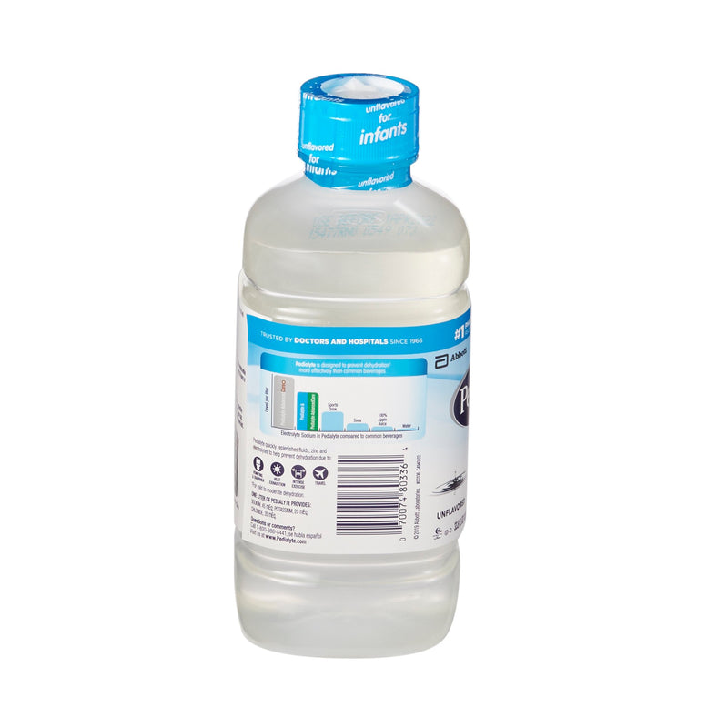 Pedialyte® Classic Oral Electrolyte Solution Unflavored 33.8 oz. Electrolyte (200307_CS) 8/CS