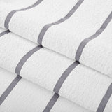 Hospeco® Las Rayas Beach Towel 30x60 Light Grey, 24/Case (HOSBT-HS3060-15LG-CS) Case of 24