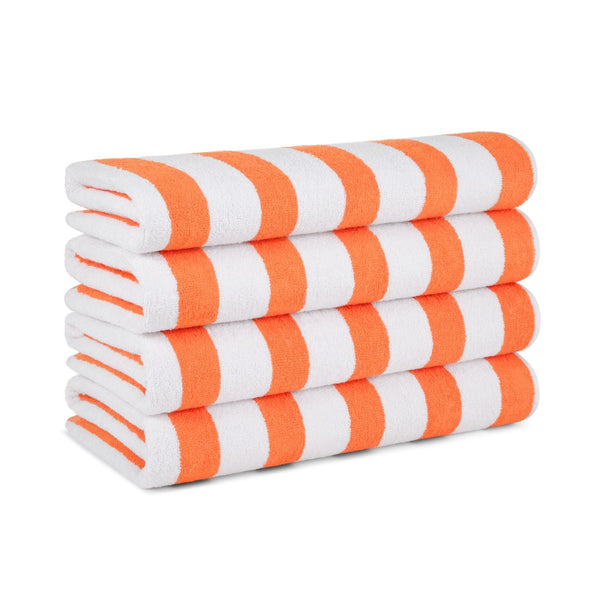 Arkwright Home Cali-Cabana Beach Towel 30x60 Orange (4/Pack) (P-CALICABANA-ORG) 4/PK