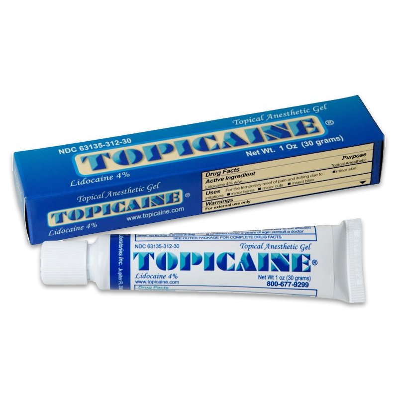 Topicaine® Topical Pain Relief 4% Strength Lidocaine Topical Gel 30 Gram (887529_EA) 1/EA