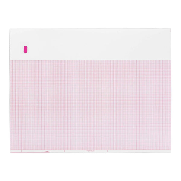 GE Recording Chart Paper Z-Fold Red Grid (457927_EA) 1/EA