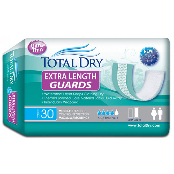 TotalDry™ Bladder Control Pad 12 Inch Length Moderate Absorbency SecureLoc Core One Size Fits Most (975709_CS) 180/CS