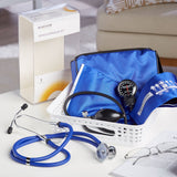 McKesson Brand Reusable Aneroid / Stethoscope Set 23 to 33 cm Adult Cuff Dual Head Sprague Stethoscope Pocket Aneroid (803194_BX) 1/BX