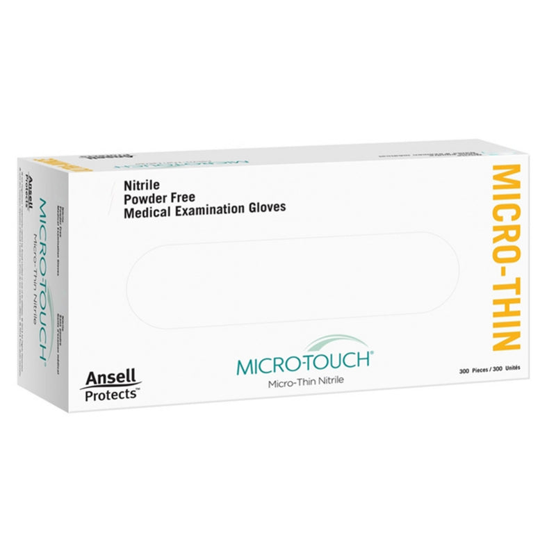 Micro-Touch® Micro-Thin Exam Glove Medium NonSterile Nitrile Standard Cuff Length Textured Fingertips Blue Not Rated (895546_CS) 3000/CS