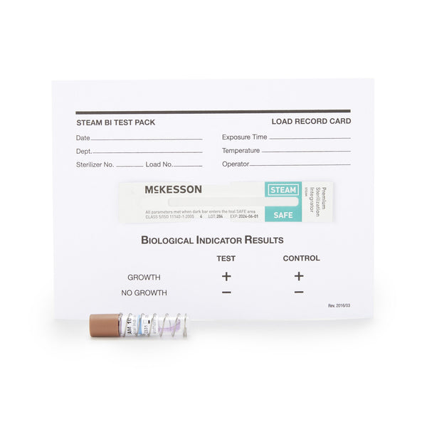 McKesson Sterilization Biological Indicator Pack Steam (524875_CS) 25/CS