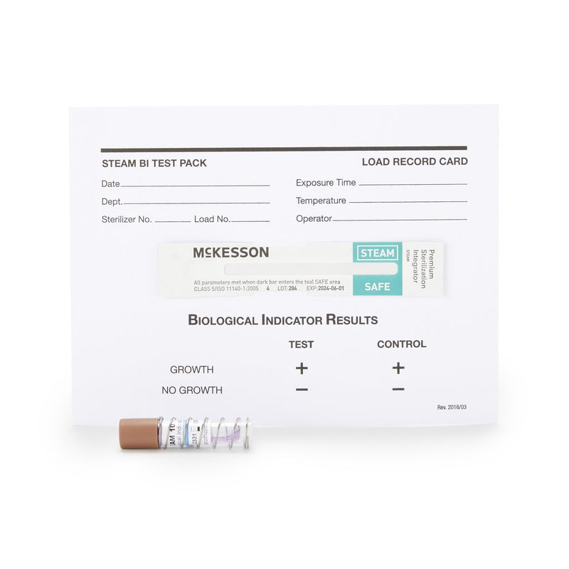 McKesson Sterilization Biological Indicator Pack Steam (524875_CS) 25/CS