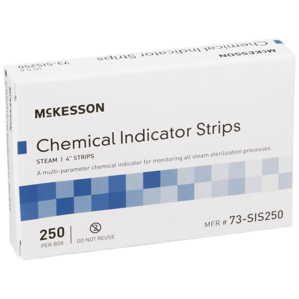 McKesson Sterilization Chemical Indicator Strip Steam 4 Inch Length (524535_CS) 10/CS