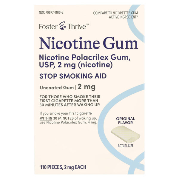 Foster & Thrive™ Stop Smoking Aid 2 mg Strength Gum (1238951_PK) 110/PK