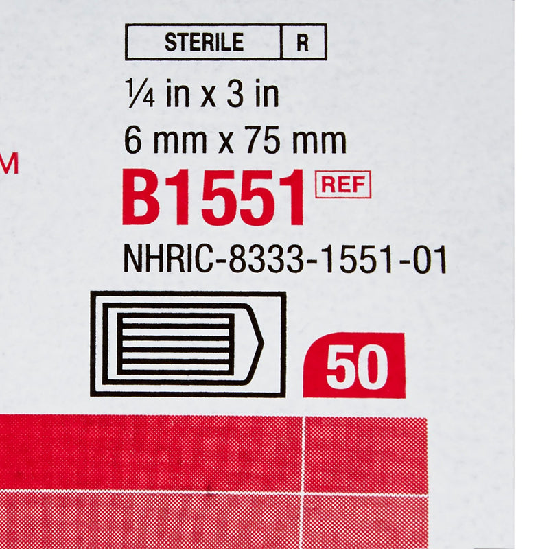 Steri-Strip™ Skin Closure Strip 1/4 X 3 Inch Nonwoven Material Flexible Strip Tan (5786_CS) 200/CS