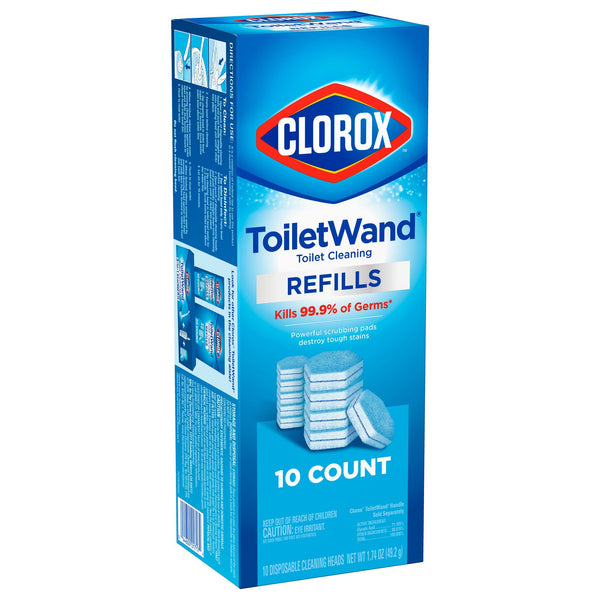 Clorox® Toilet Bowl Cleaner Disinfecting Refill Pads Blue / White, 3 Inch, Sponge Head (1223962_PK) 1/PK
