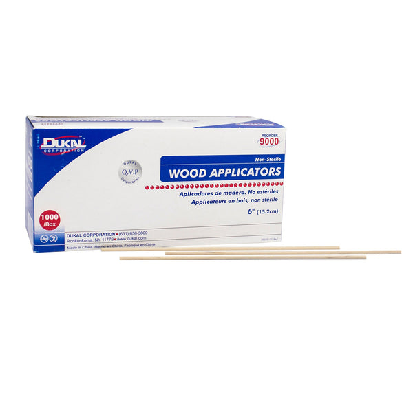 Dukal™ Applicator Stick Without Tip Wood Shaft 6 Inch NonSterile 1000 per Pack (868476_BX) 1/BX