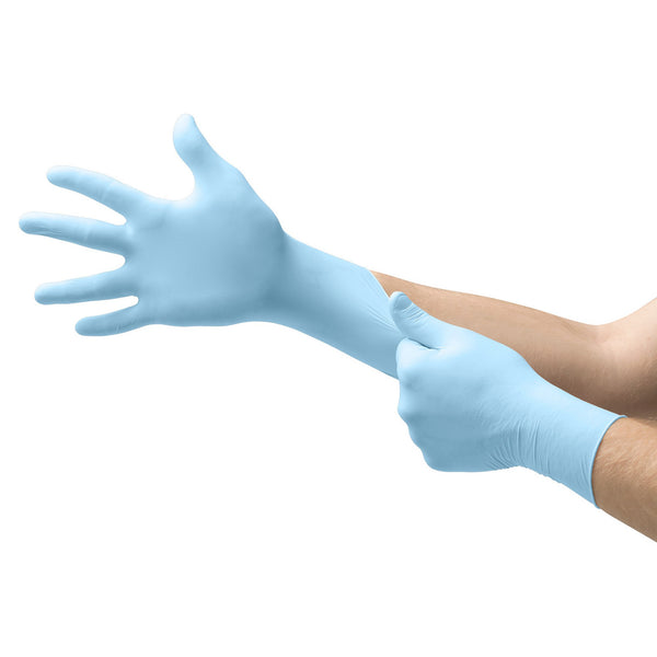 XCEED™ Exam Glove Large NonSterile Nitrile Standard Cuff Length Textured Fingertips Blue Not Rated (763378_BX) 250/BX