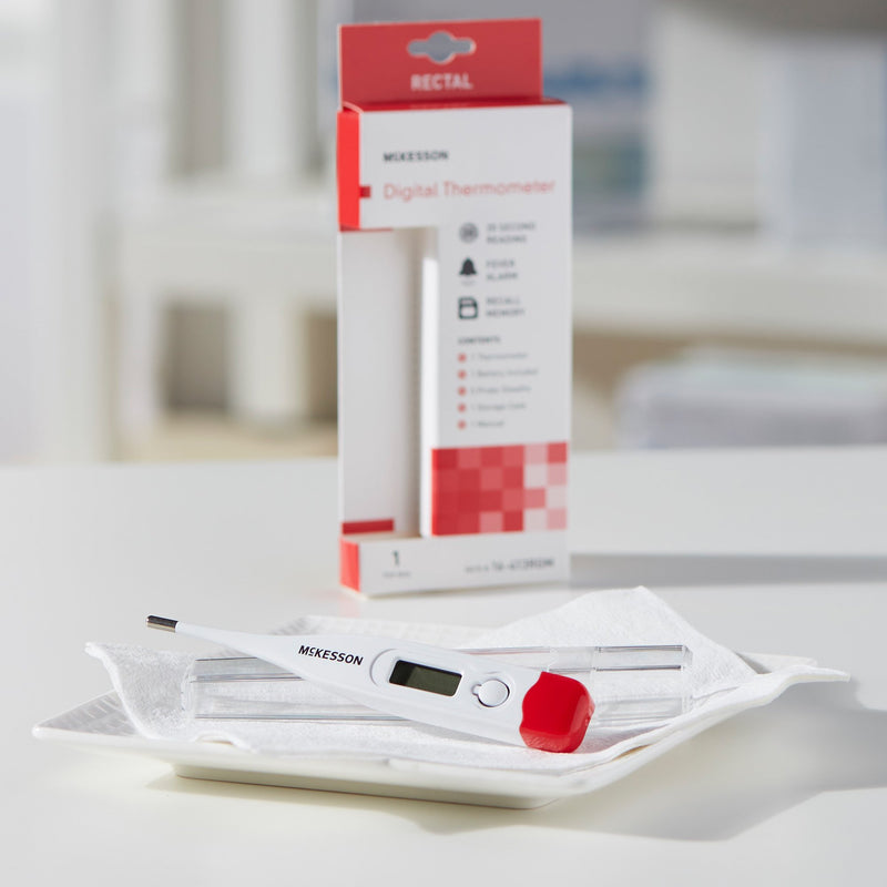 McKesson Digital Stick Thermometer Oral / Rectal / Axillary Probe Handheld (797158_EA) 1/EA