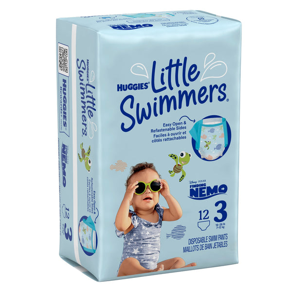 Huggies® Little Swimmers® Unisex Baby Swim Diaper Size 3 Disposable Heavy Absorbency (812720_PK) 12/PK