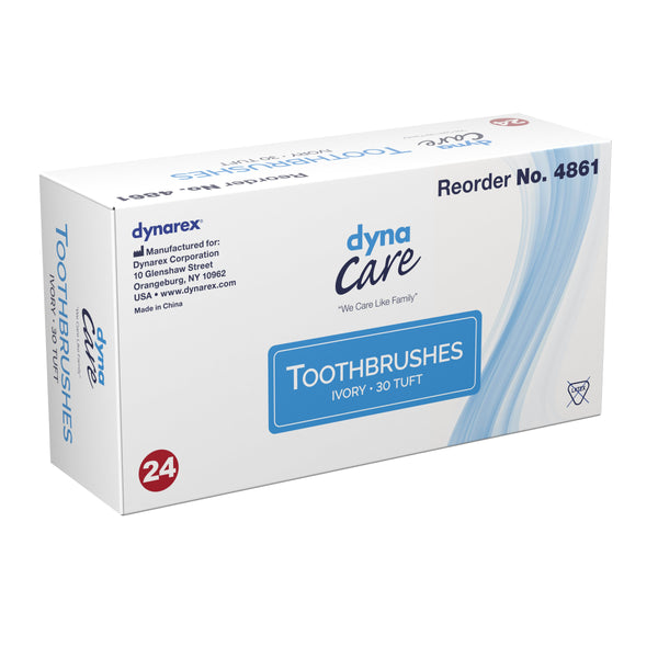 Dynarex® Toothbrush White Adult Soft (826973_EA) 1/EA