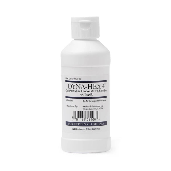 Dyna-Hex 4® Surgical Scrub Solution 8 oz. Bottle 4% Strength CHG (Chlorhexidine Gluconate) NonSterile (864113_EA) 1/EA
