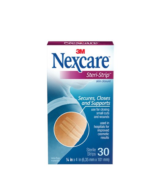 Nexcare™ Steri-Strip™ Skin Closure Strip 1/4 X 4 Inch Ventilated Strip White (1084015_CS) 12/CS