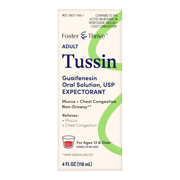 Foster & Thrive™ Cold and Cough Relief 200 mg / 5 mL Strength Syrup 4 oz. (1235073_EA) 1/EA