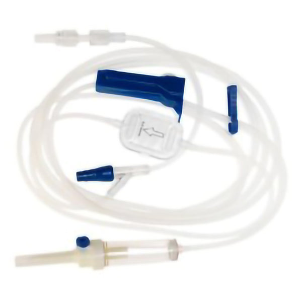 McKesson IV Pump Set Pump 1 Port 10 Drops / mL Drip Rate 0.2 Micron Filter 102 Inch Tubing Solution Without Flow Regulator (1173999_BX) 50/BX