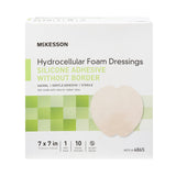 McKesson Foam Dressing 7 X 7 Inch Without Border Film Backing Silicone Gel Adhesive Sacral Sterile (1083088_BX) 10/BX