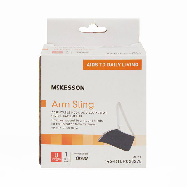 McKesson Arm Sling D-Ring / Hook and Loop Strap Closure One Size Fits Most (1103381_CS) 6/CS