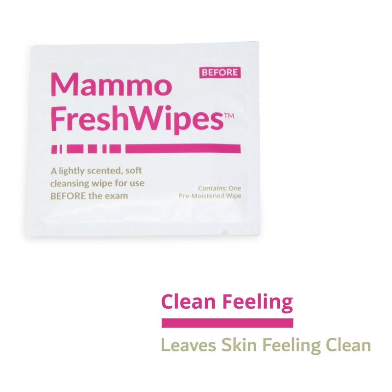 PDC® Freshwipes™ Mammography Cleansing Towelette Individual Packet Scented 50 Count (1087326_CS) 500/CS