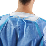 Cardinal Health™ Chemotherapy Procedure Gown One Size Fits Most Blue NonSterile AAMI Level 4 Disposable (1253174_BG) 10/BG
