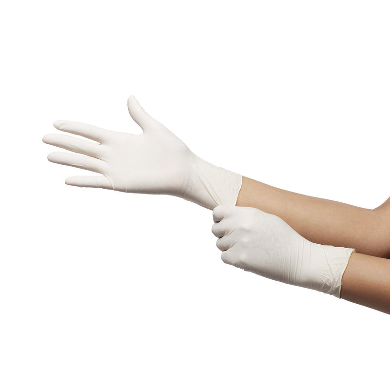 McKesson Confiderm® Exam Glove X-Large NonSterile Latex Standard Cuff Length Textured Fingertips Ivory Not Rated (921595_CS) 1000/CS