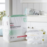 McKesson Unisex Adult Absorbent Underwear Pull On with Tear Away Seams X-Large Disposable Moderate Absorbency (1123834_BG) 14/BG