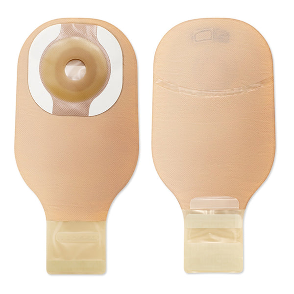 Premier™ Ostomy Pouch One-Piece System 12 Inch Length Flat, Pre-Cut 1-3/16 Inch Stoma Drainable (1018742_BX) 10/BX