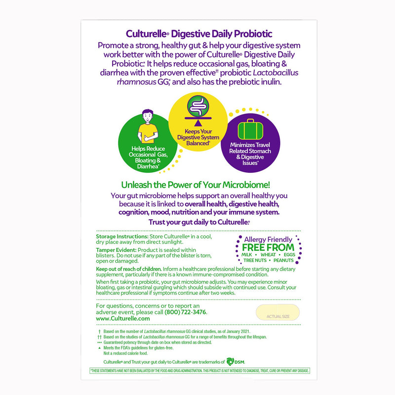 Culturelle® Probiotic Dietary Supplement 50 per Box Capsule (1268949_BX) 1/BX