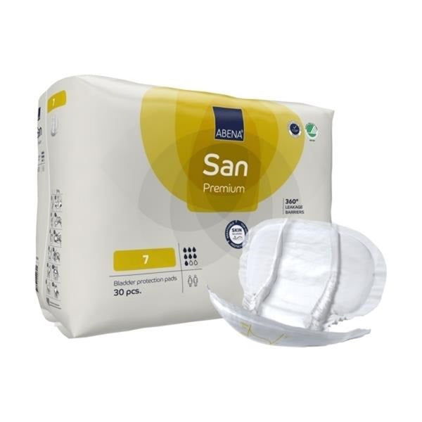 Abena® San Premium Incontinence Liner 14.1 X 24.8 Inch Heavy Absorbency Fluff / Polymer Core Size 7 (1218219_PK) 30/PK