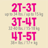 Cutie Pants® Female Toddler Training Pants Size 4T to 5T Disposable Heavy Absorbency (831582_CS) 76/CS