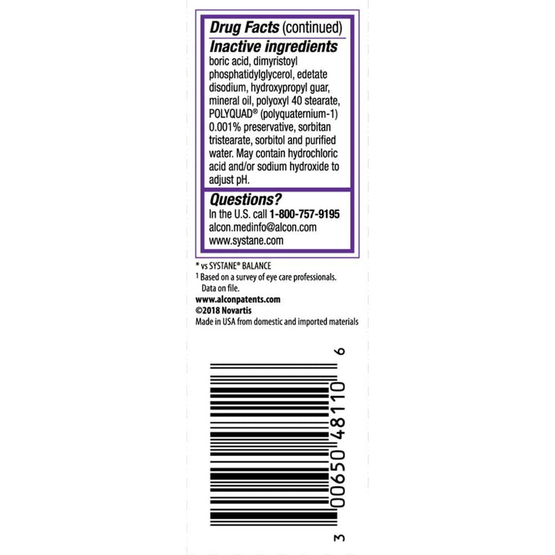 Systane® Complete Eye Lubricant 10 mL Eye Drops (1186586_EA) 1/EA