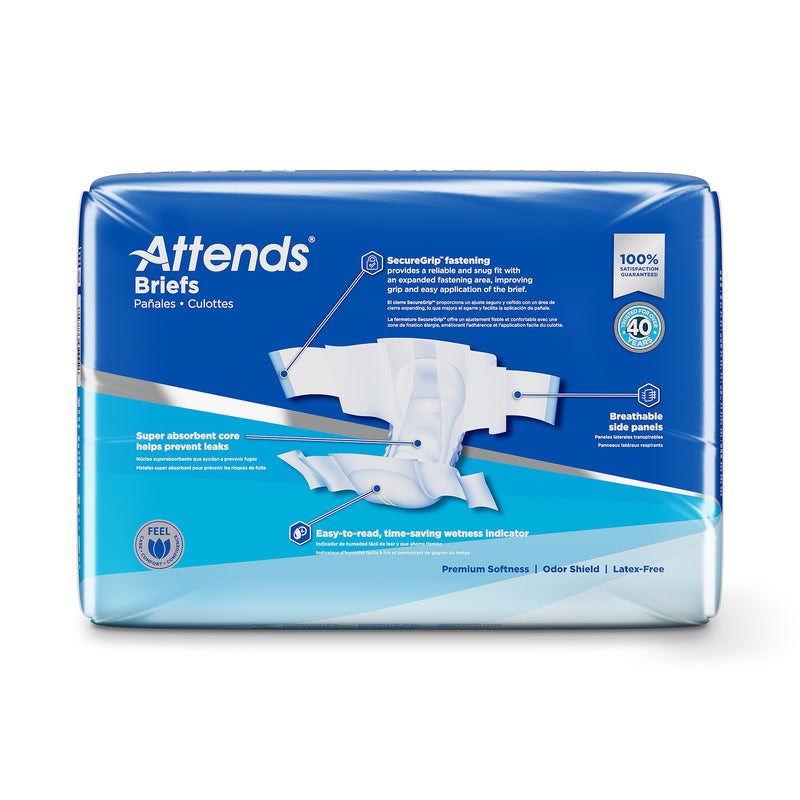 Attends® Unisex Incontinence Brief Medium Disposable Heavy Absorbency (955303_CS) 96/CS