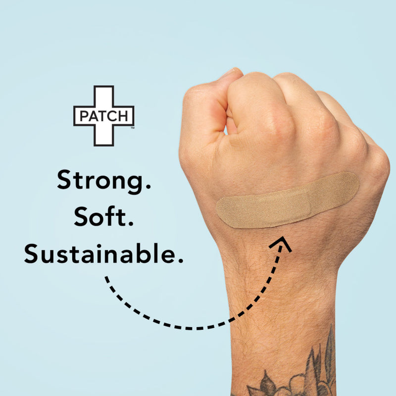 Patch™ Adhesive Strip 3/4 X 3 Inch Bamboo Rectangle Tan Sterile (1219439_CS) 24/CS